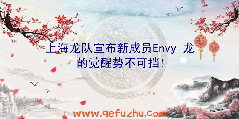 上海龙队宣布新成员Envy